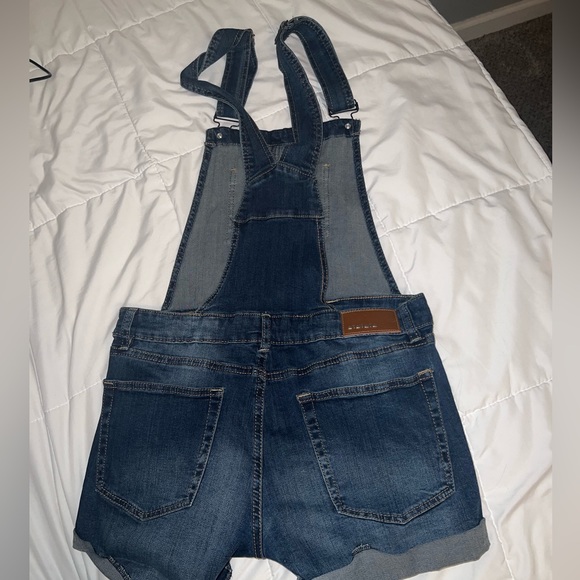 Blue denim overalls - Picture 2 of 5